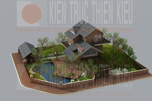 Những mẫu biệt thự nhà vườn đẹp của cty Thiên Kiều